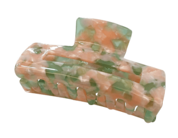 Handmade Resin Hair Claw Clip 8 cm (Color: Green, size: 8cm)