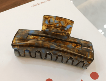 Handmade Resin Hair Claw Clip 8 cm (Color: Brown, size: 8cm)