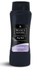 Activated Charcoal Body Wash (Color: BLACK, size: 18 oz)