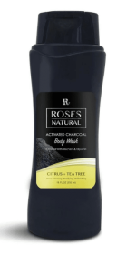 Activated Charcoal Body Wash (Color: BLACK, size: 18 oz)